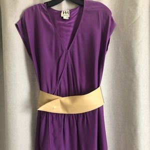Haute Hippie Silk Belted Dress